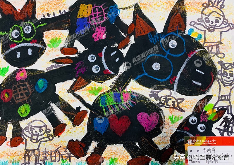 儿童美术海绵棒创意画,创意儿童美术如何备课