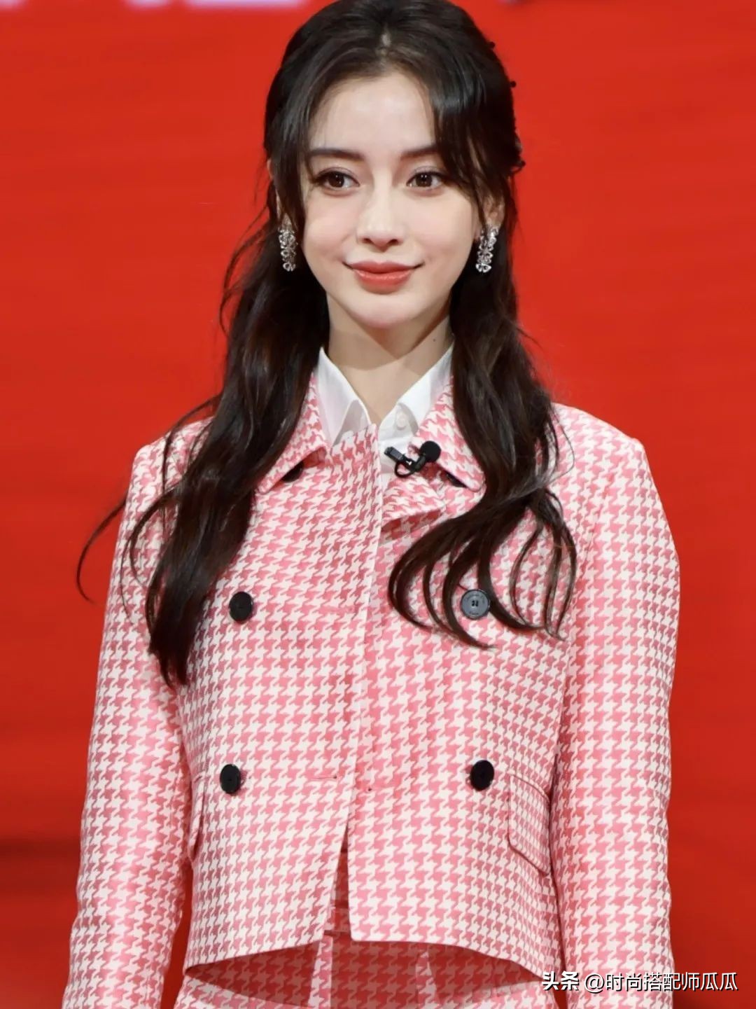 热巴同款发型中长发,热巴齐刘海发型