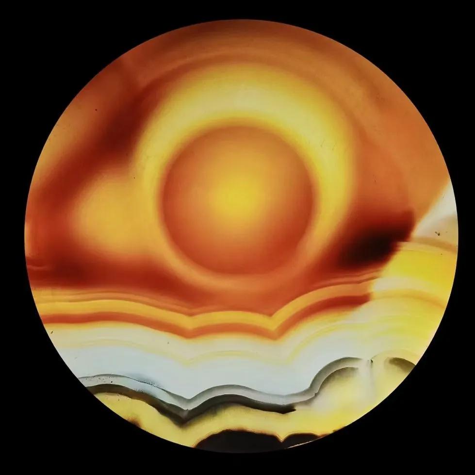 那些美得令人心醉的海玉画面石——旭日，没有最美，只有更美