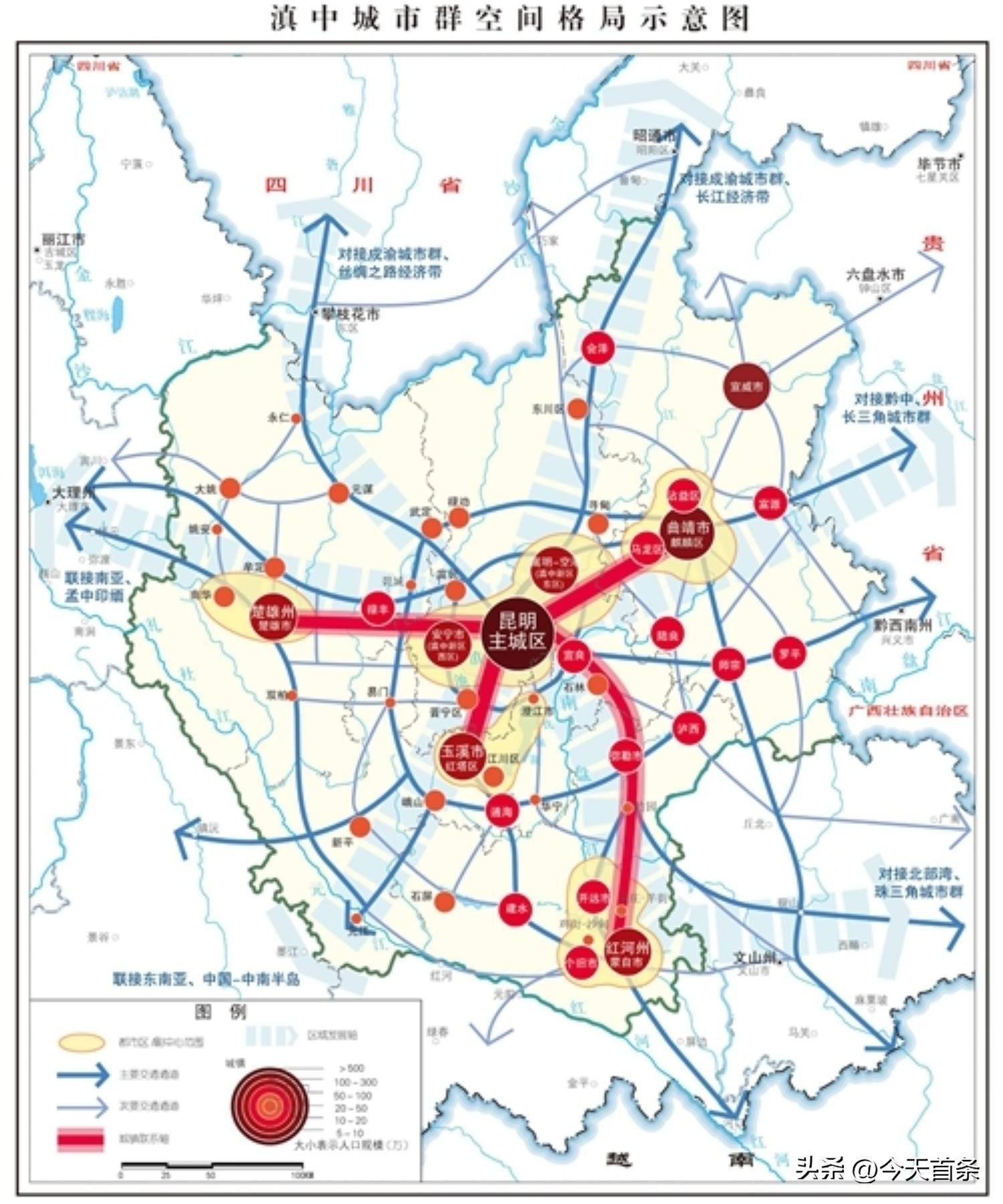 我国城市群的分布现状,城市群分级