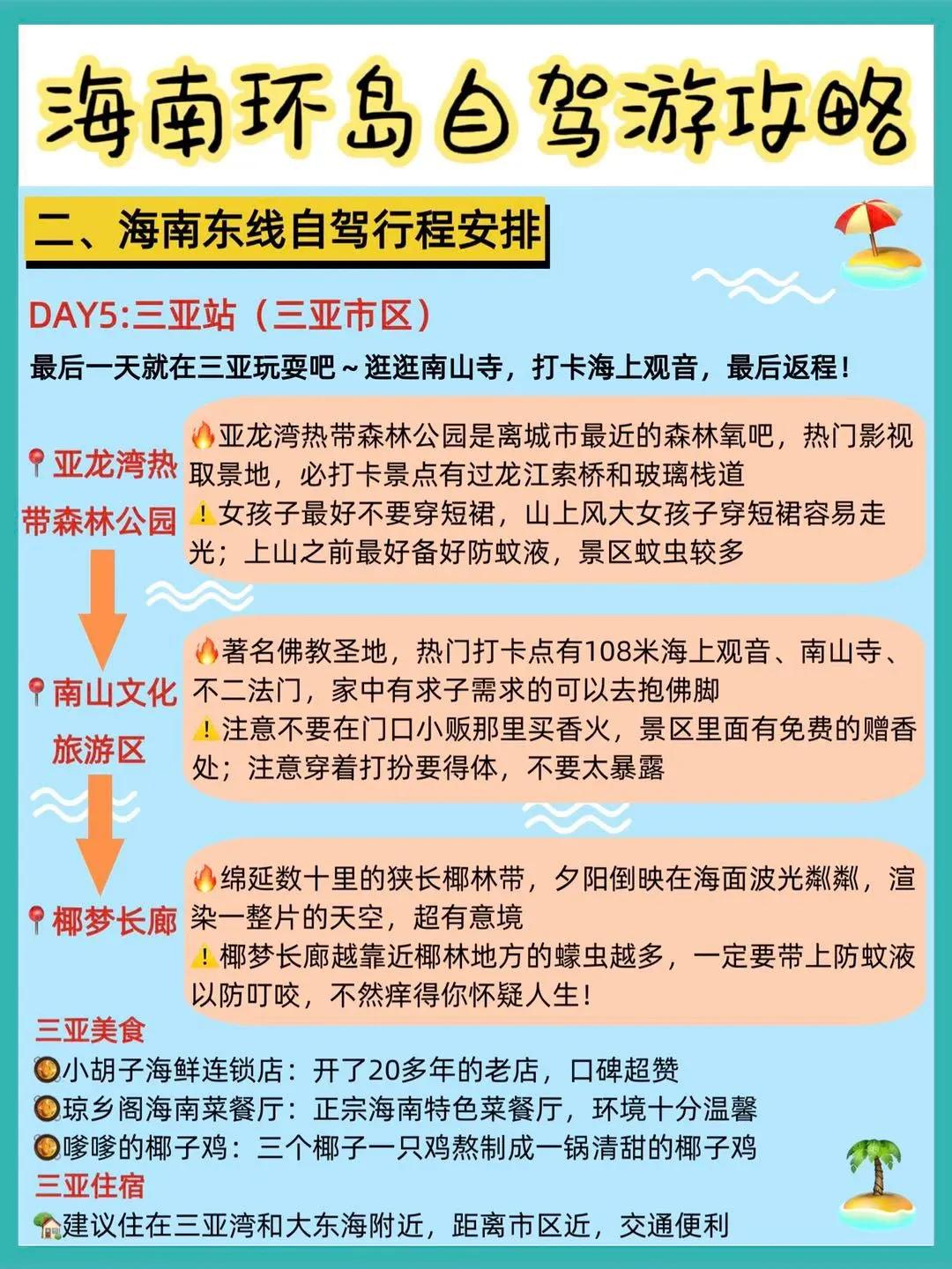 海南环岛旅行攻略大全图最新,春节海南环岛自驾