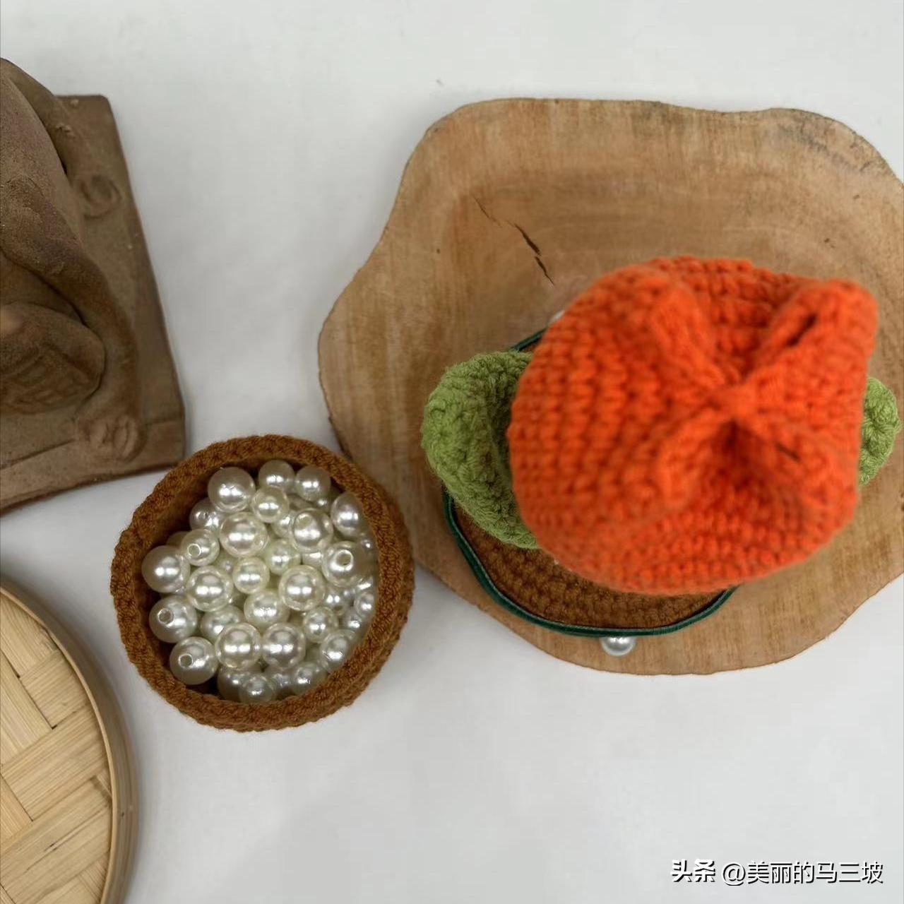 郁金香花朵收纳盒编织教程,郁金香的盆栽的钩织教程