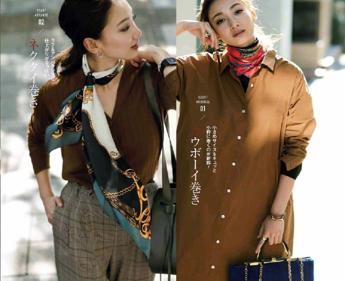 春天系“丝巾”，凭什么好看？这2个精髓，优雅女人如获至宝