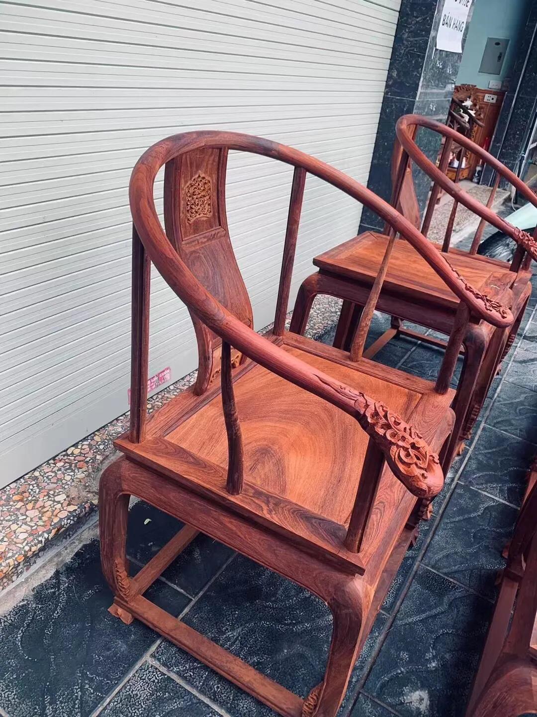 缅甸花梨木黑红老料皇宫椅三件套,缅甸花梨黑红料皇宫椅价格