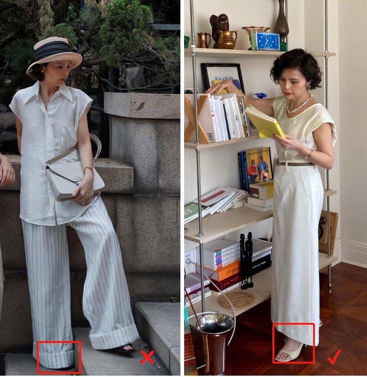 洋气七分阔腿裤适合40岁的人穿,谁说小个子女人不适合穿阔腿裤