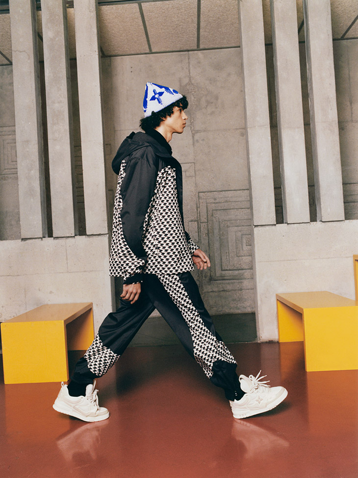 lv路易威登2024年新款男装格子,路易威登lv男士羽绒服2023ss