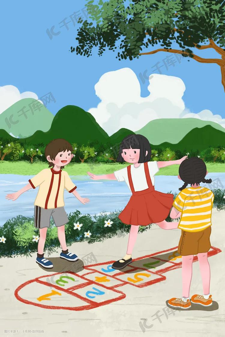 80后的童年游戏踢沙包,传统游戏打沙包儿童