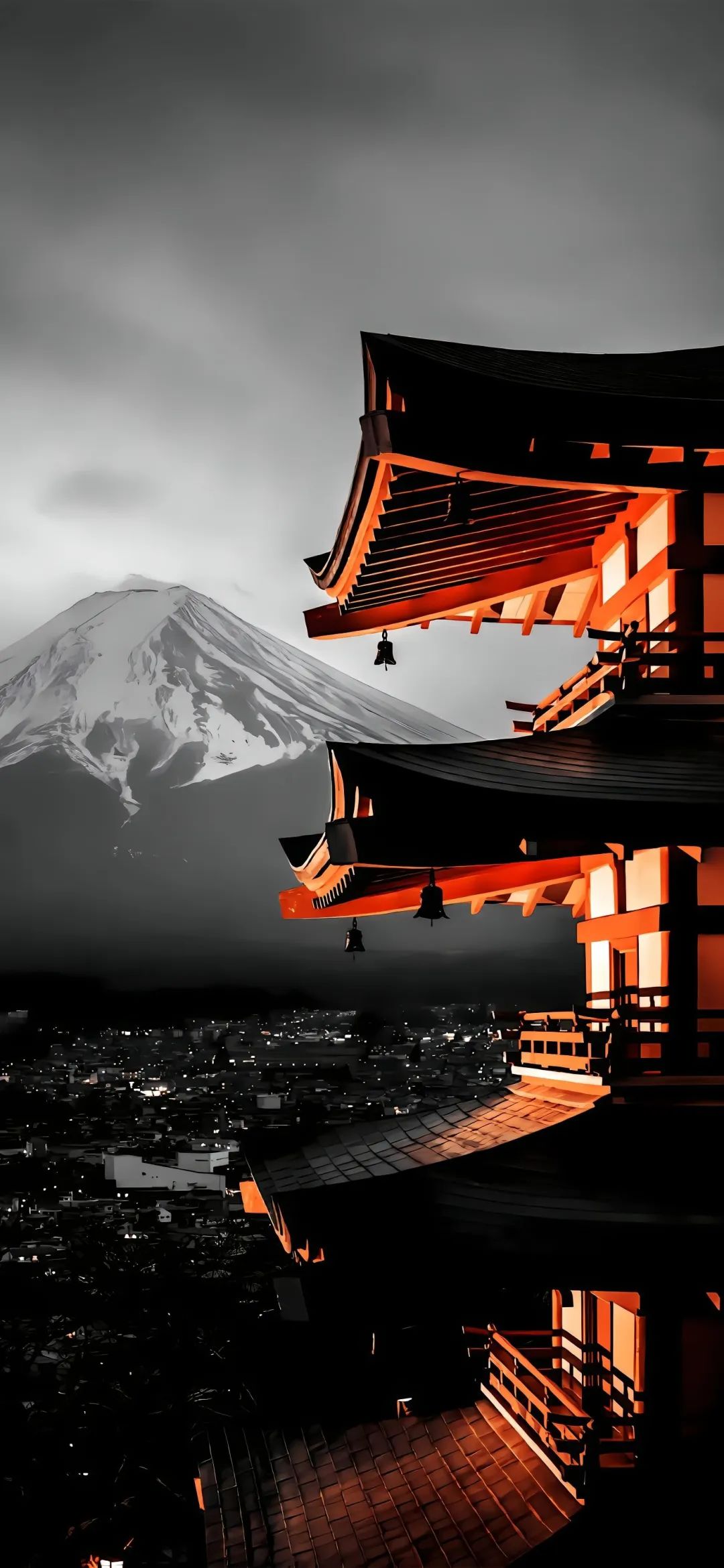 黑色锁屏壁纸超清全面屏,有点酷的黑色手机锁屏壁纸