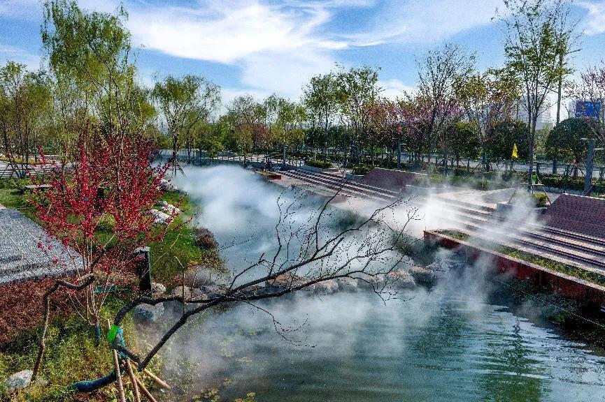 西安高新区绿色为底起新城