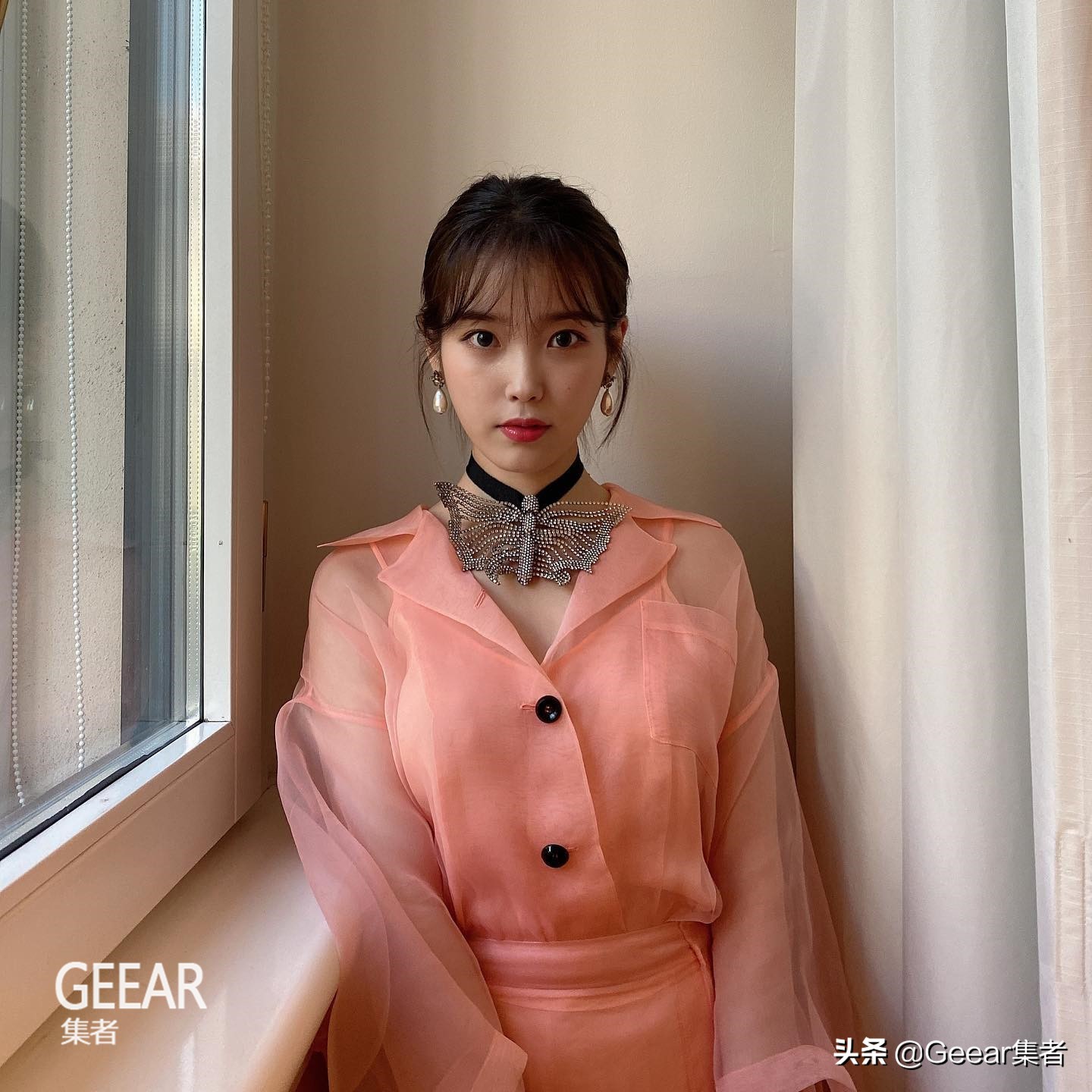 菱形脸型短刘海中分发型,发型设计与脸型搭配无刘海