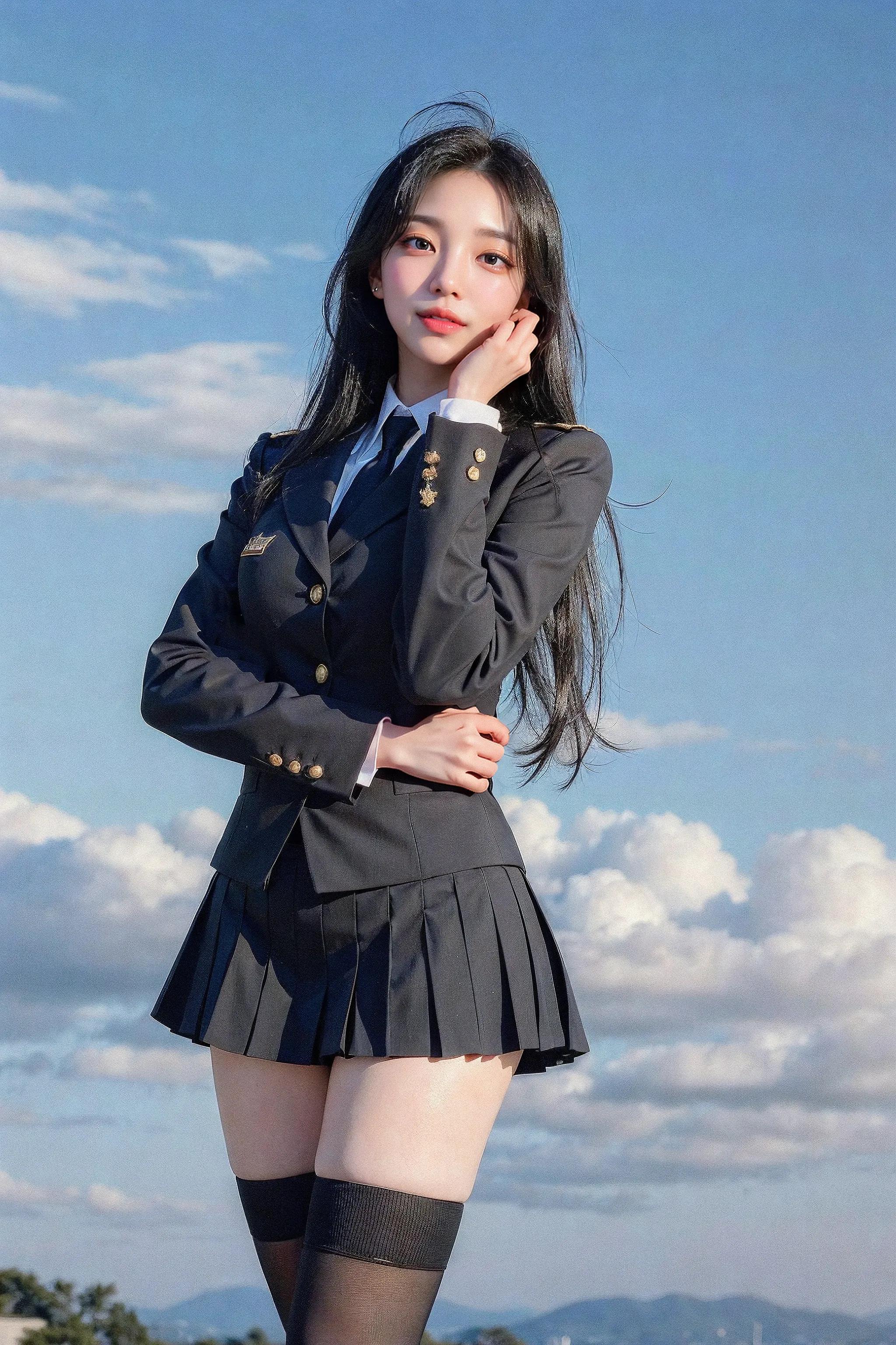 ai绘画清纯少女 (ai绘画韩国美女)
