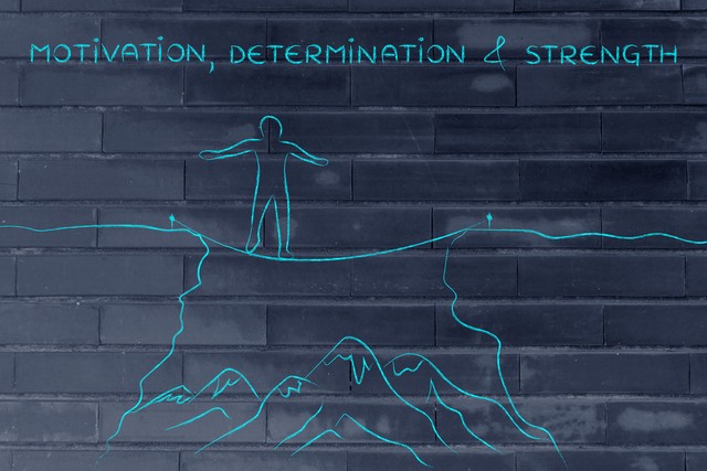 面对困难的挑战只要你肯相信自己,相信自己你一定会战胜一切困难