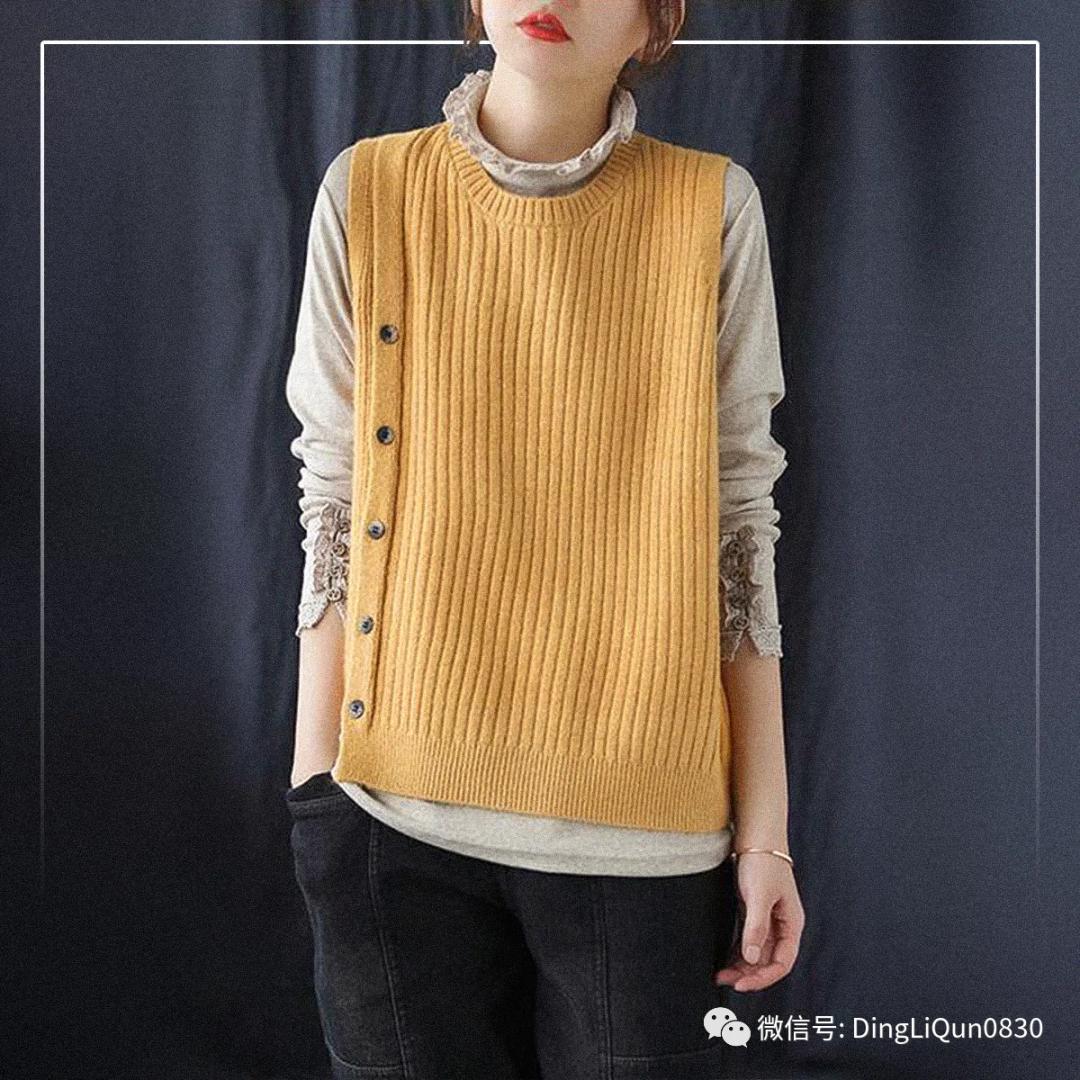 波西米亚针织背心教程,针织马甲波西米亚