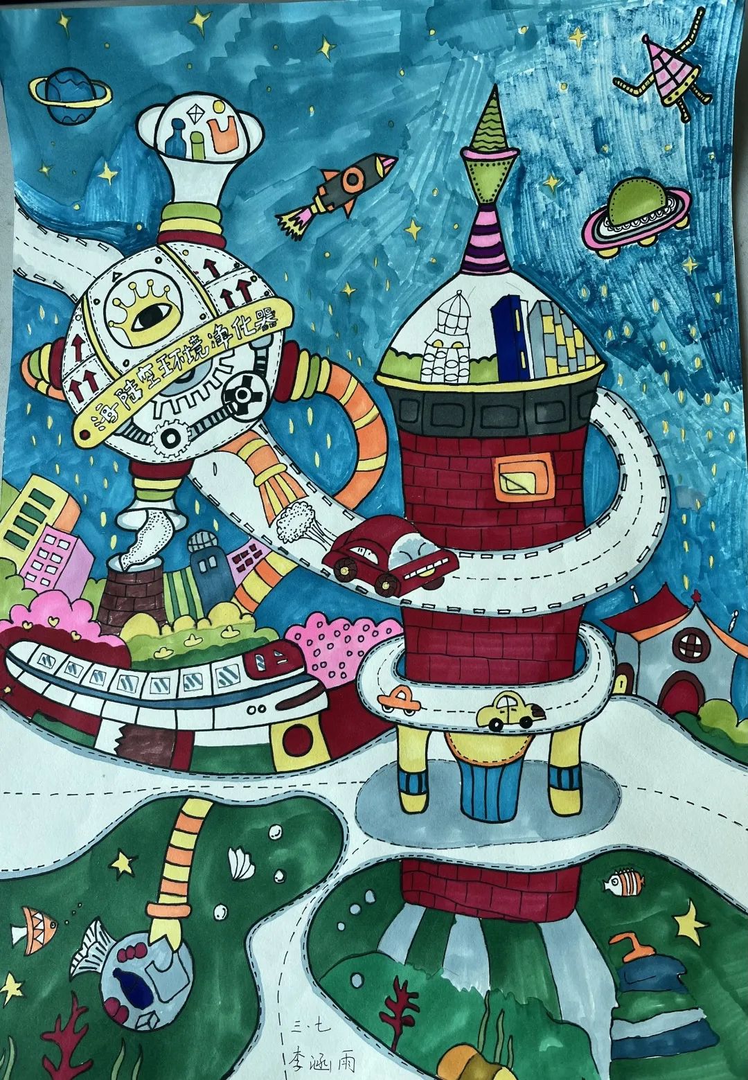 城阳区第二实验小学第六届科普创作大赛-科幻画（二）