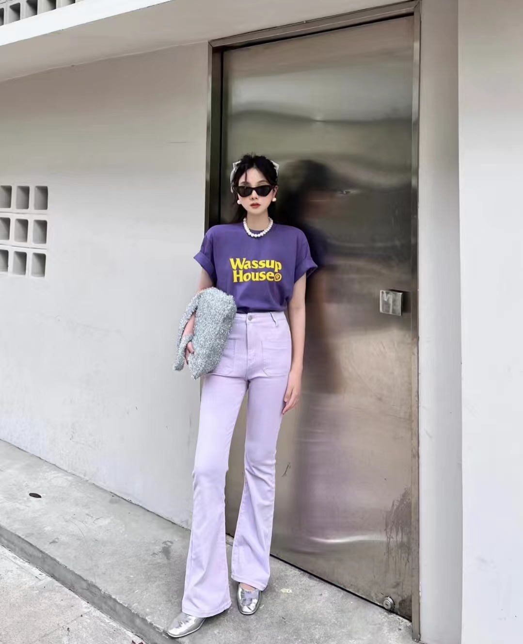 紫色衣服怎么搭配少女更有时尚感,紫色衣服搭配全过程