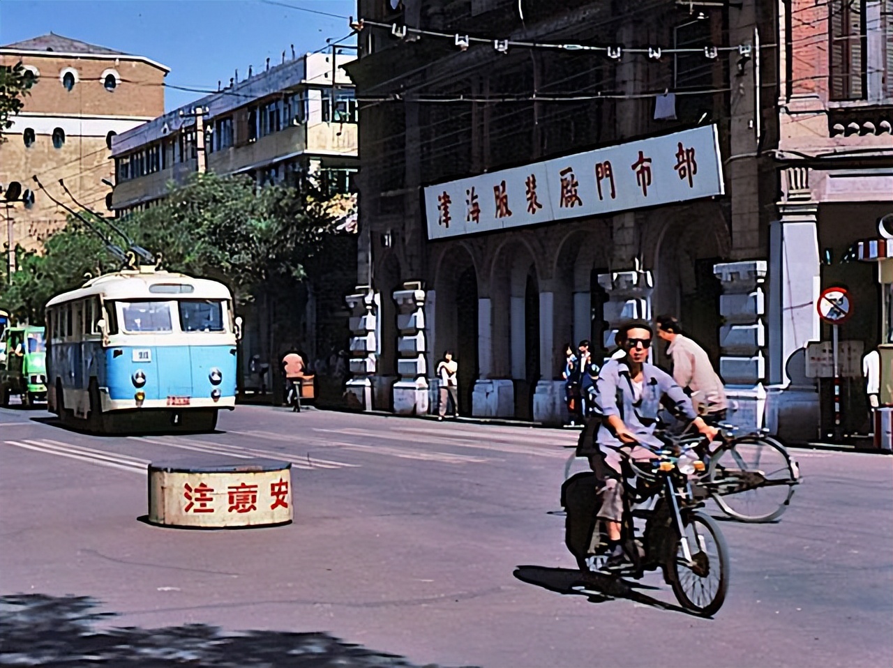 天津海滨区老照片,天津旧景照片