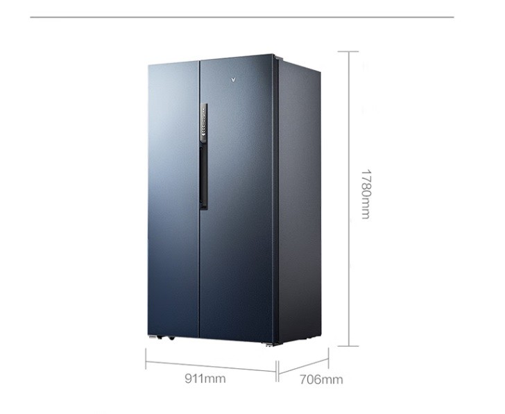 云米冰箱对开门456升变频升级版,云米冰箱对开门版评测