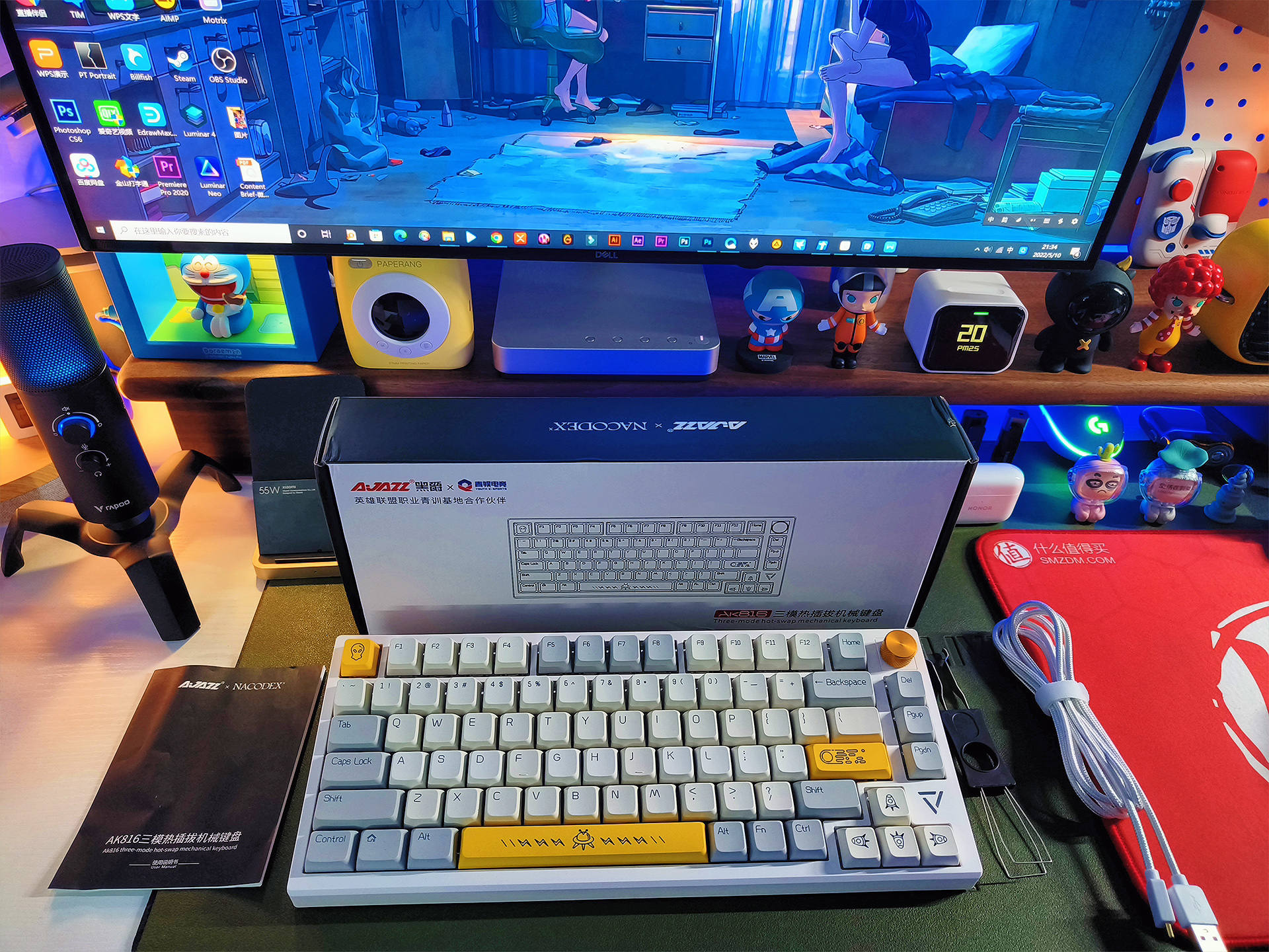 黑爵复古青轴键盘测评,黑爵机械键盘ak996测评