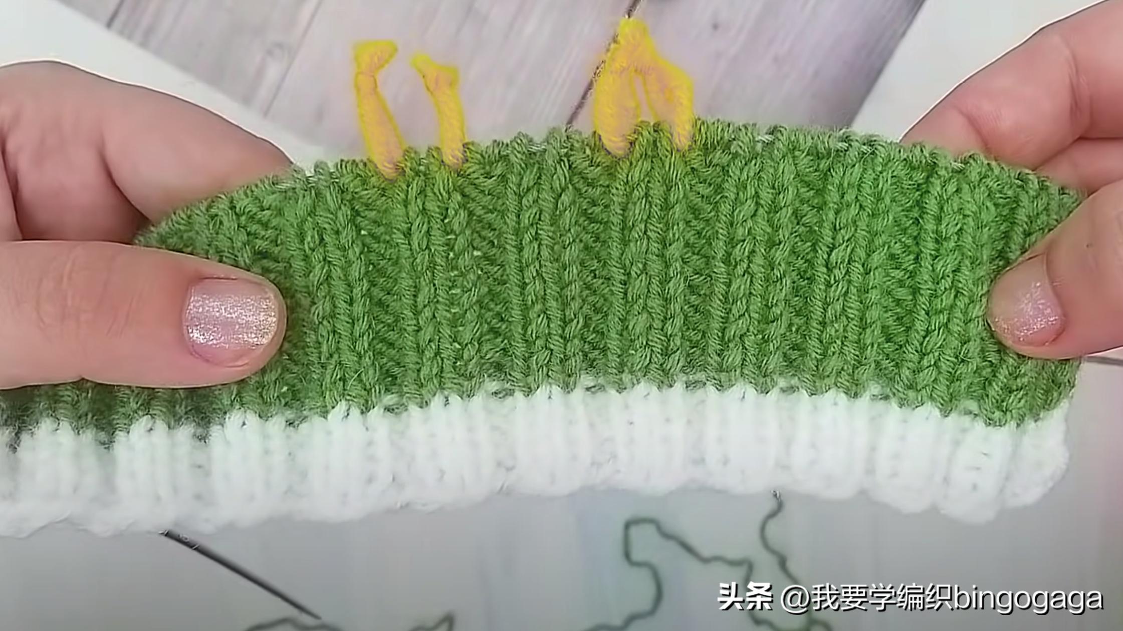 一片式毛线袜的织法,一片式织袜子