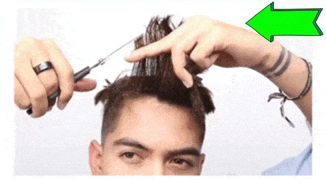 自己理发技巧如何接住碎发,自己理发技巧