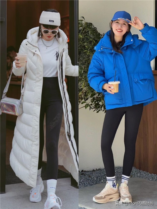 超好看的显瘦休闲裤,街拍流行阔脚裤