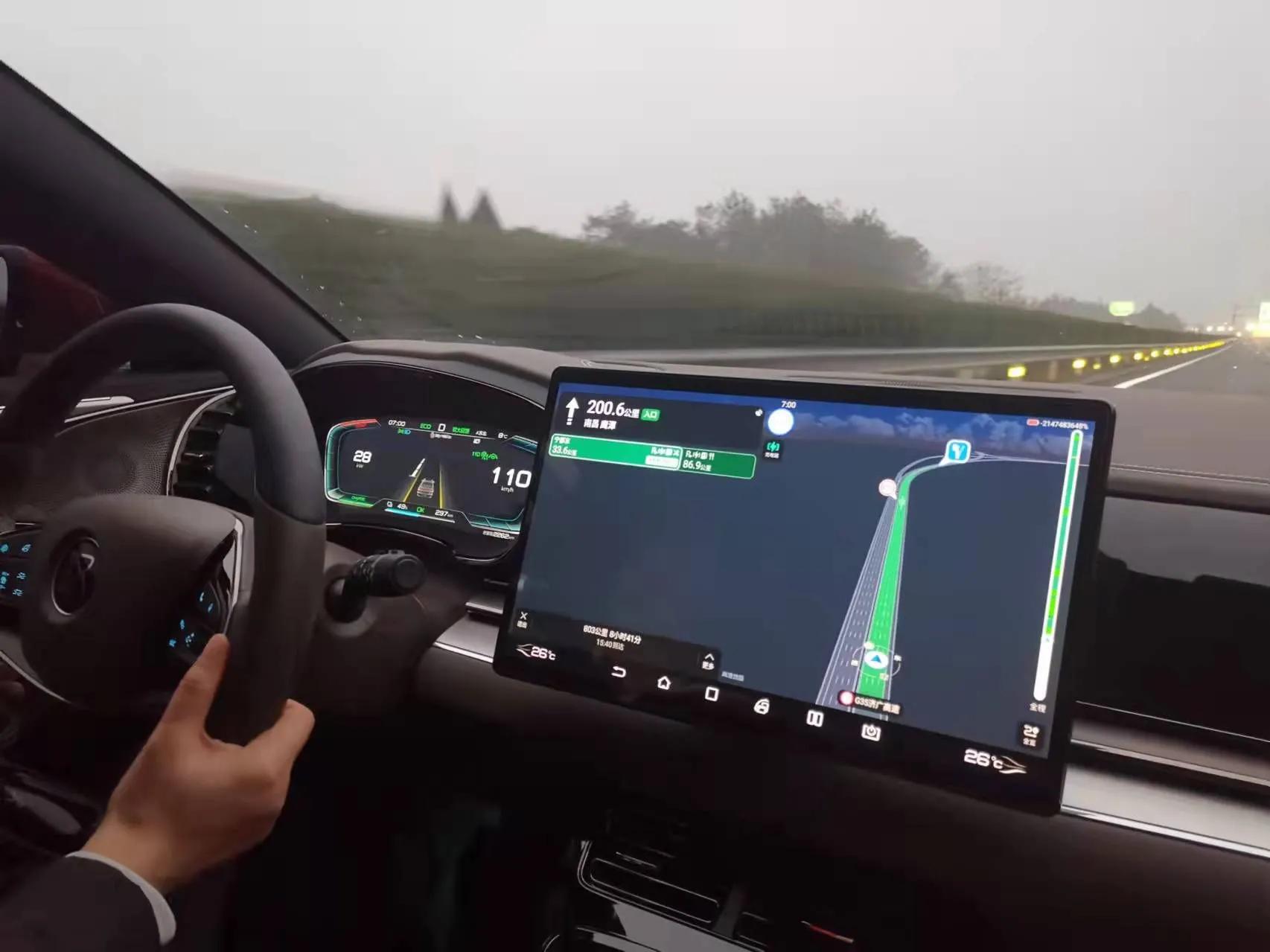 比亚迪汉ev冠军版全程高速实测,比亚迪汉ev贵州山路实测