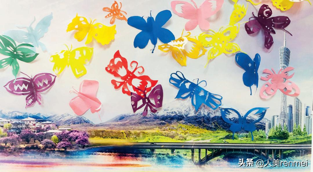 美丽的蝴蝶的画法,美丽的蝴蝶编排完整版