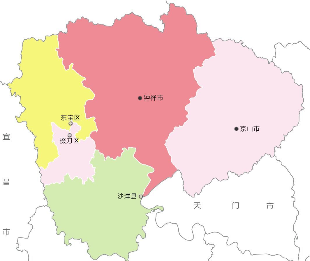 湖北荆门历史简介,湖北荆门著名地点