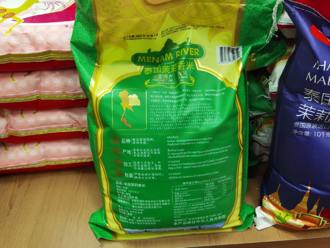 南昌大米包装袋最新款,泰国大米50斤包装批发