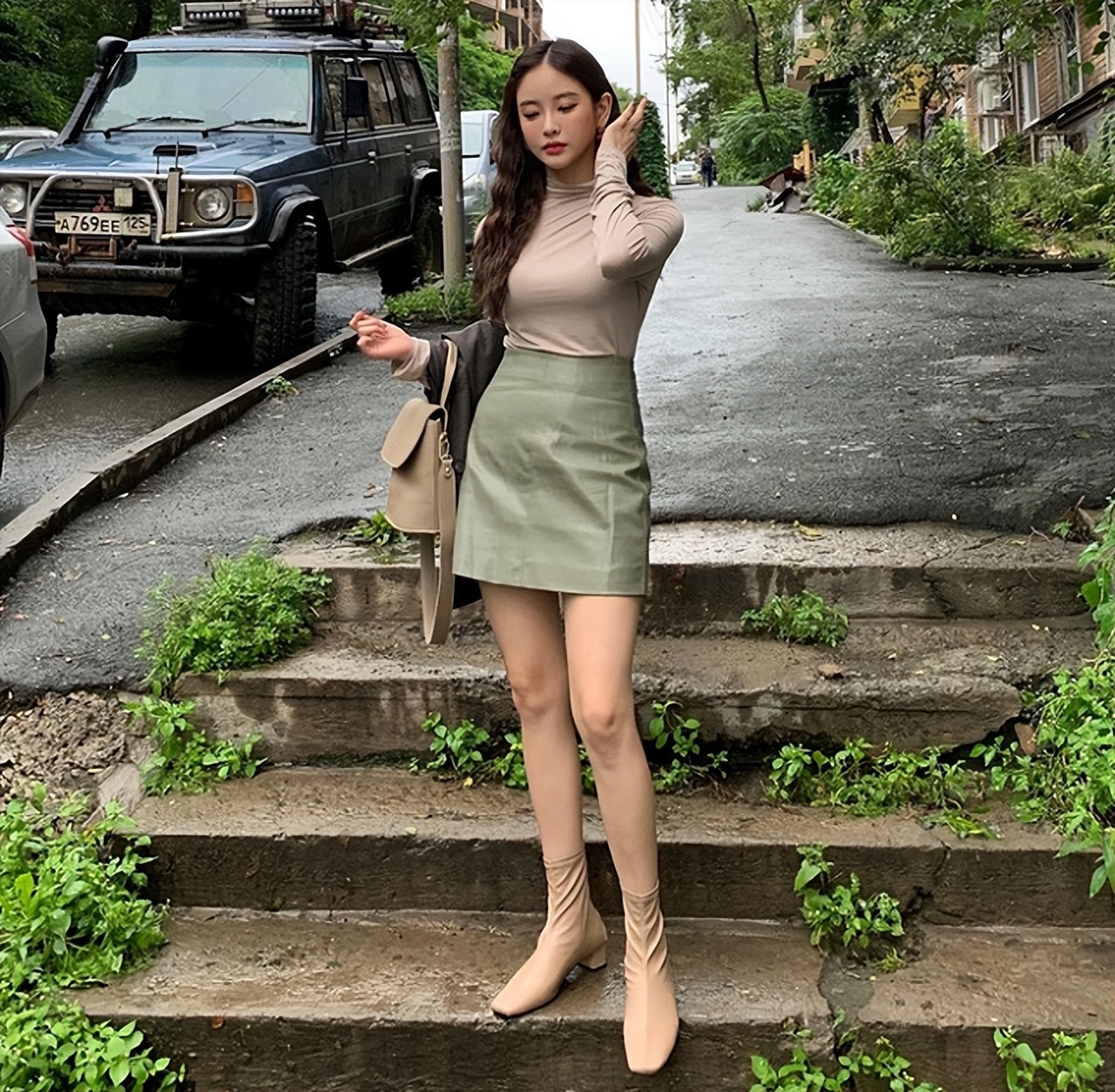 韩国辣妹穿搭视频,韩国女孩是怎么穿衣服的