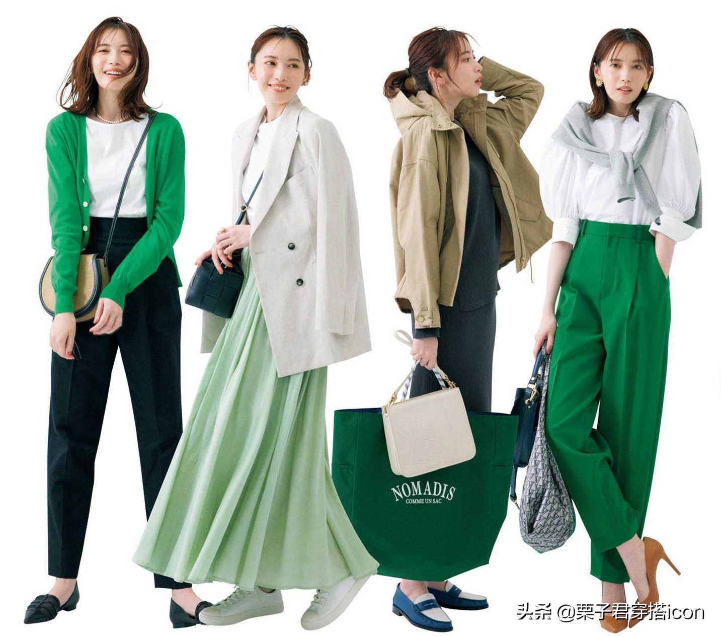 清新绿搭什么颜色好看,适合夏天的绿色系穿搭