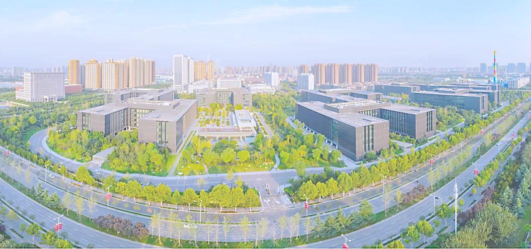 西安高新区绿色为底起新城