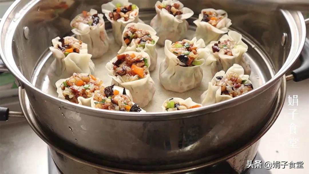 烧麦自己在家怎么做,这才是烧麦最好吃的做法软糯香甜