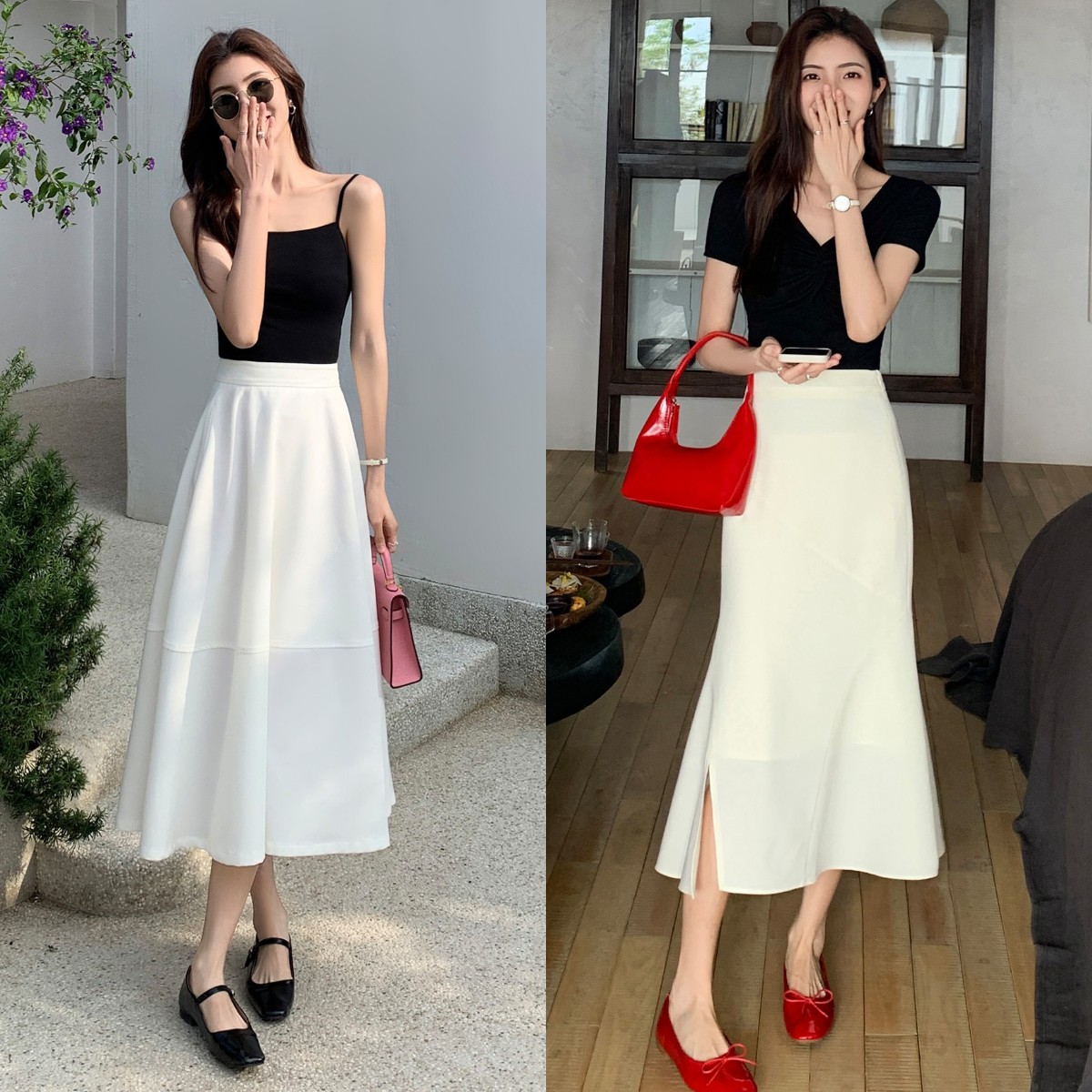 裙子越来越好看穿搭技巧,活力四射的裙子穿搭让你魅力倍增