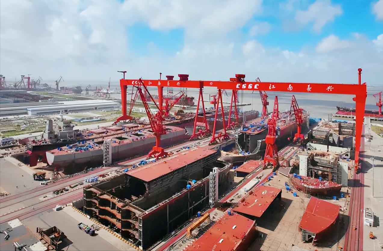 江南造船厂最新航母进度,江南造船厂003号航母卫星图