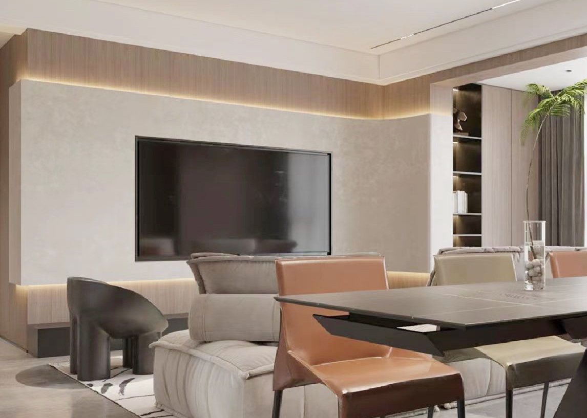 有门的电视背景墙最新设计,电视背景墙怎么设计既经济又好看