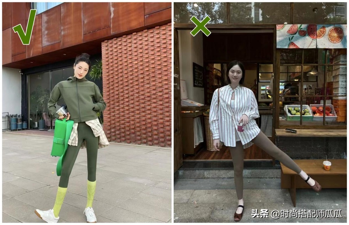 时髦高级的瑜伽裤穿搭,微胖瑜伽裤外穿适合什么样的袜子