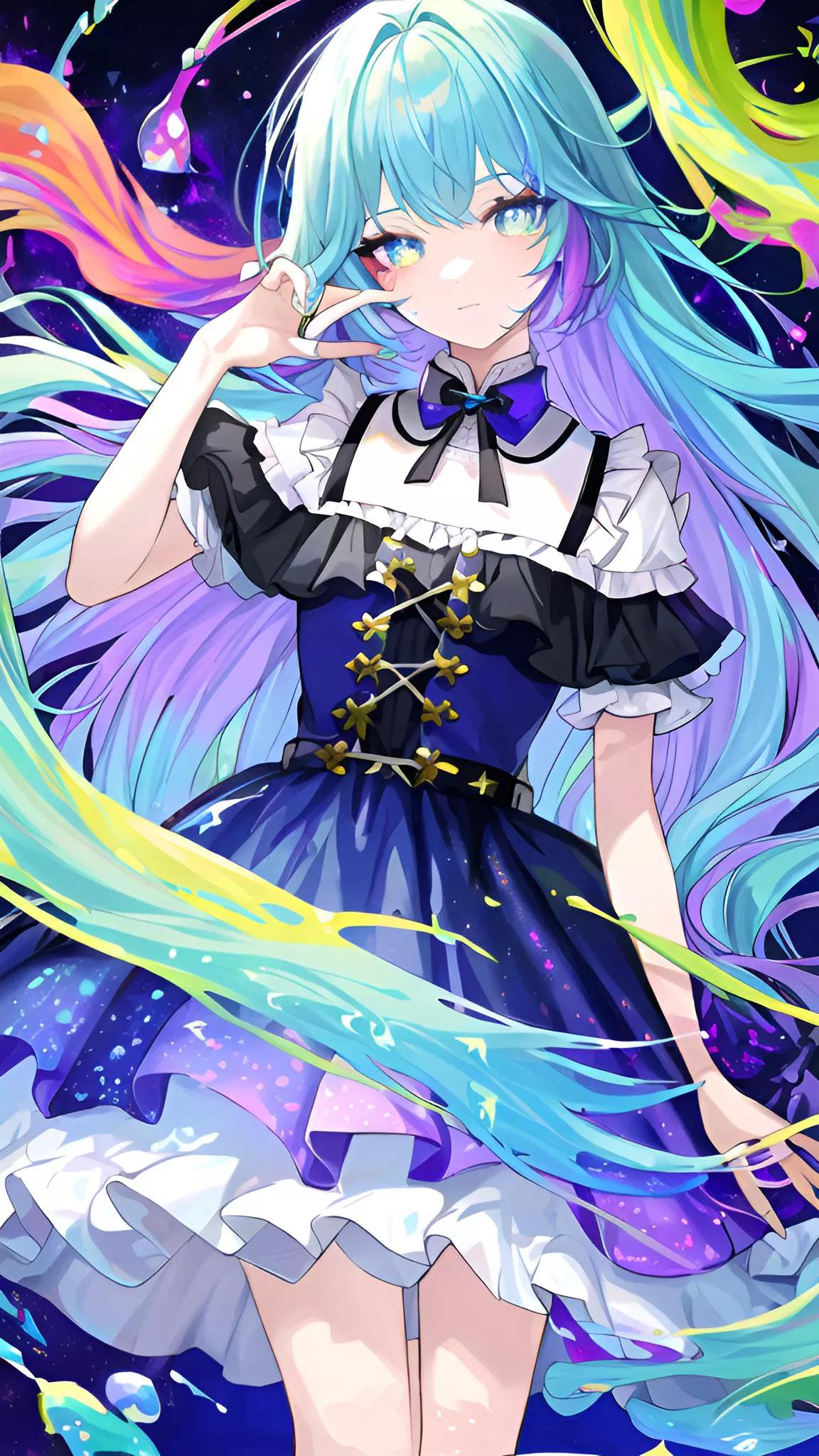 ai绘画美女二次元壁纸,ai绘画2.5d动漫女神壁纸