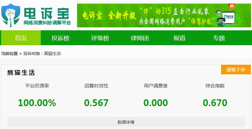 315曝光淘宝商品,熊猫被曝光事件