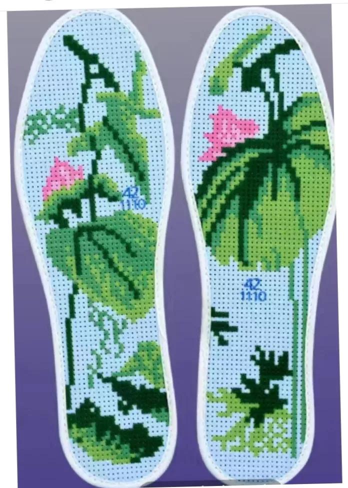 十字绣鞋垫图案小花,十字绣鞋垫图案自己定制