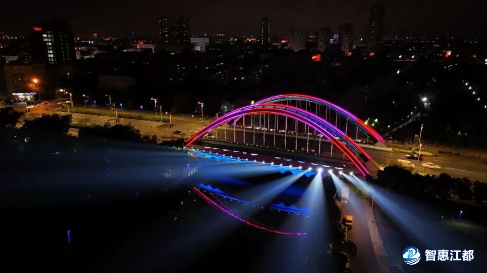 最美龙川夜景,龙川二桥灯光秀