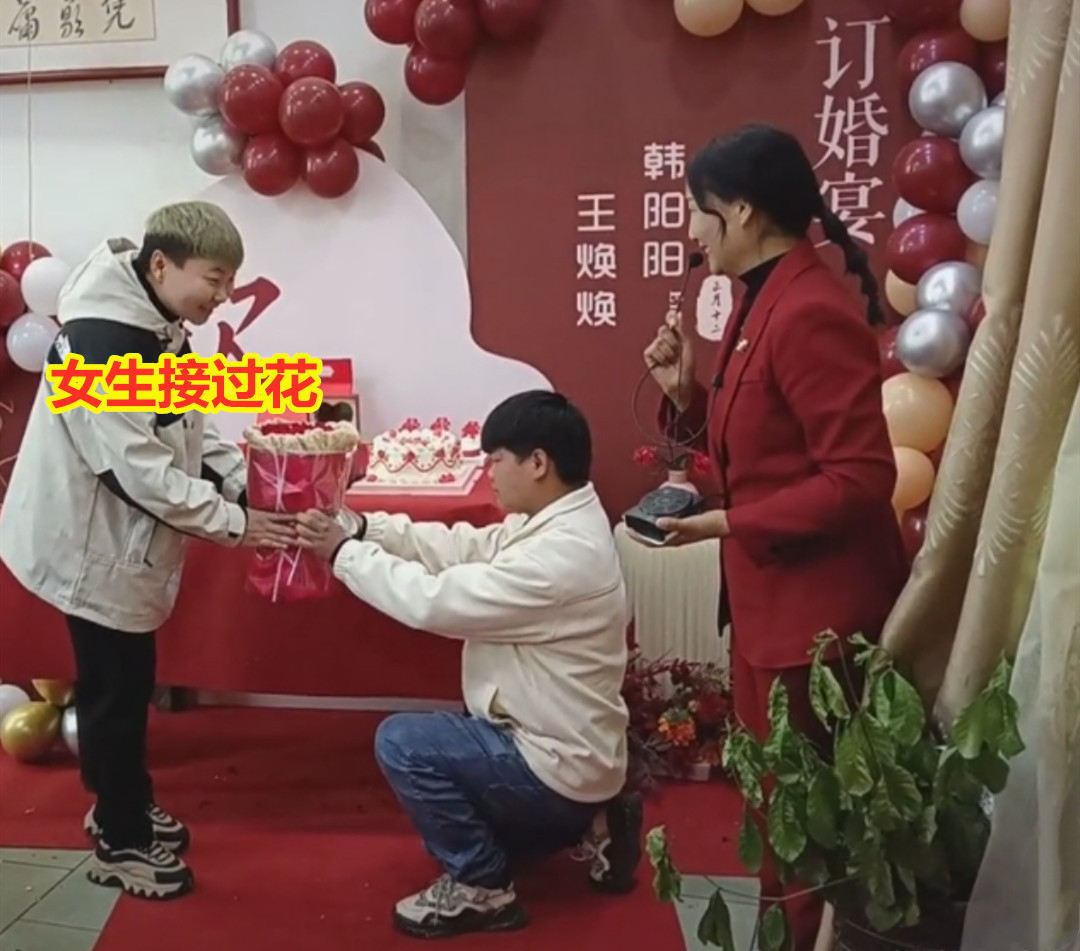 短发女子结婚被误会是男的,短发女生和男友订婚