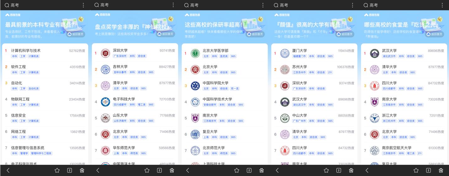 百度推出「百分百计划」，AI助力考生用好每一分
