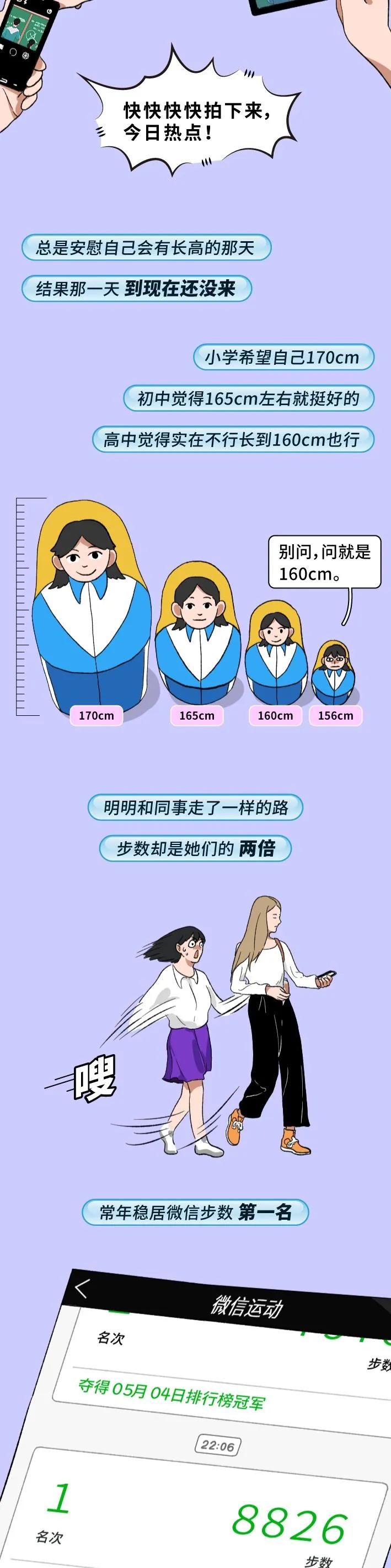 个子矮的女生漫画,适合女生的身高漫画