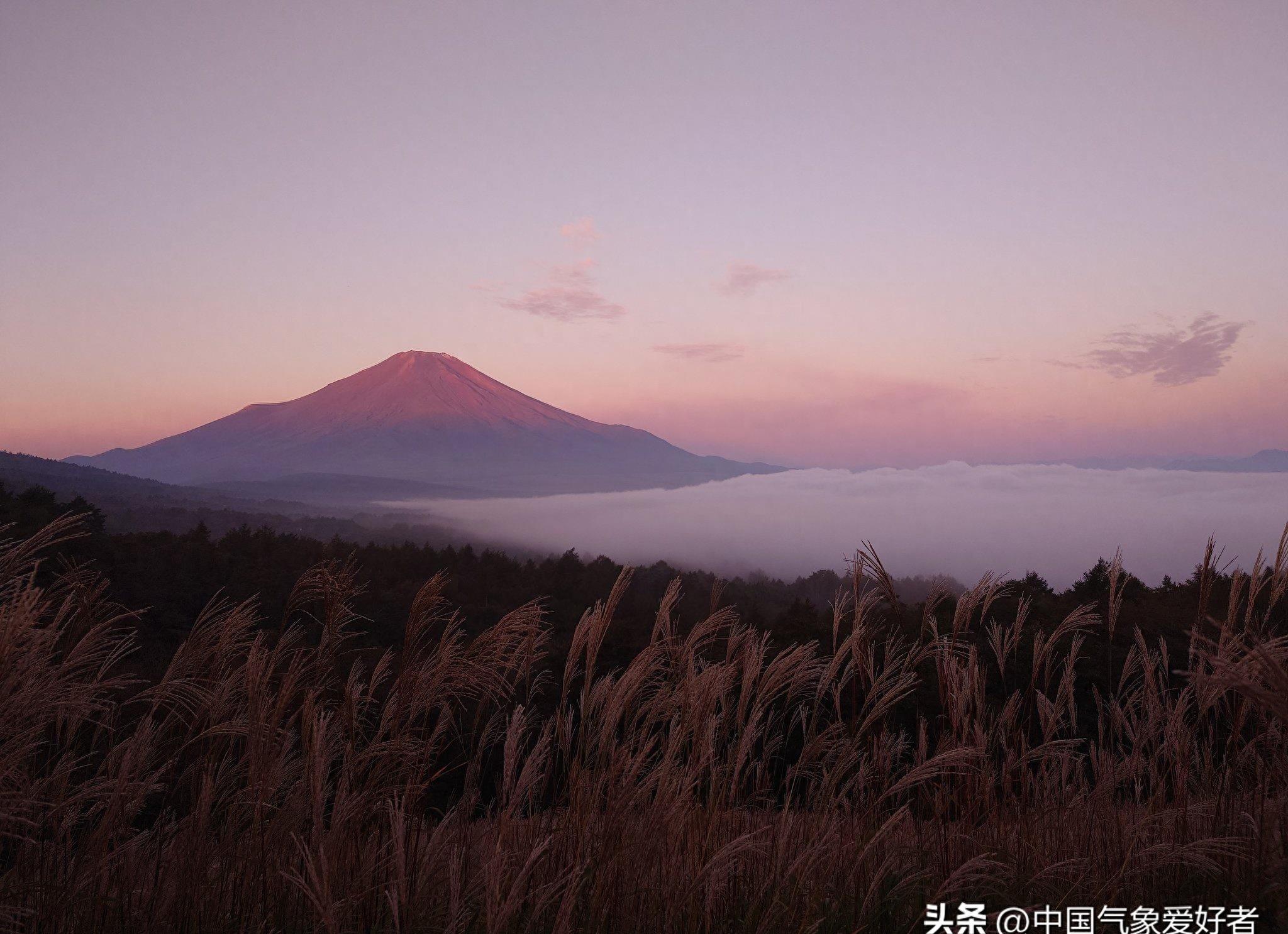 富士山白头巾惊诧四方,全球变暖危机实锤