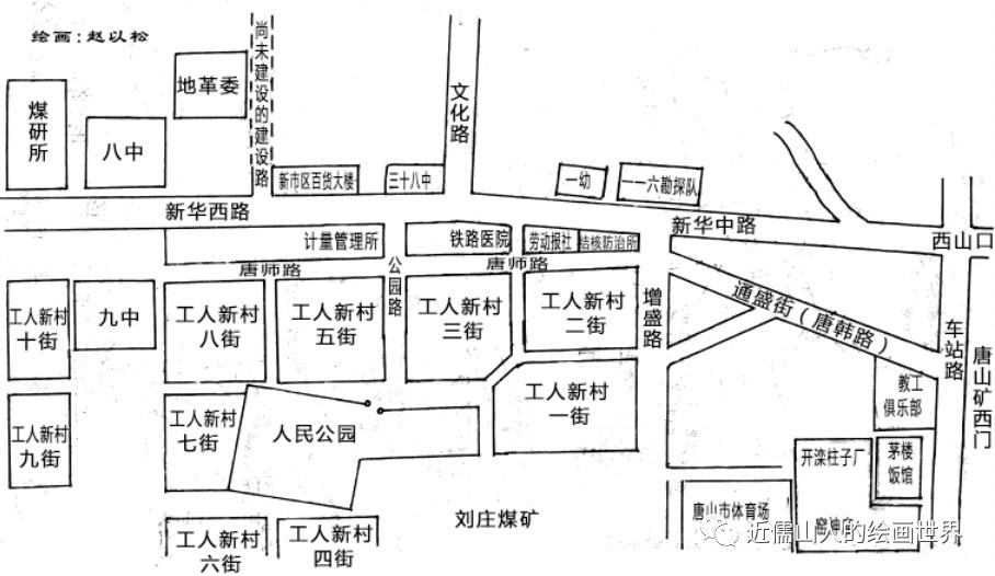 唐山民俗画,唐山手绘地图