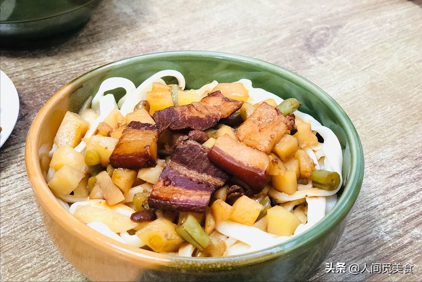 河北有名的快餐店,平山腌肉炒饼