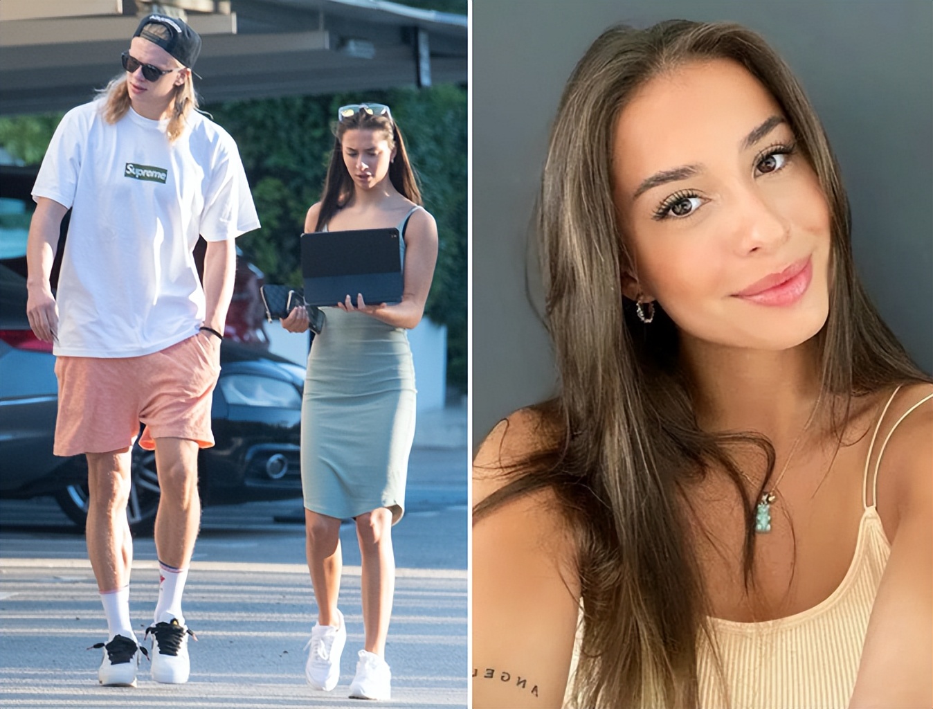 哈兰德带女友领奖视频,哈兰德带女友酒吧蹦迪