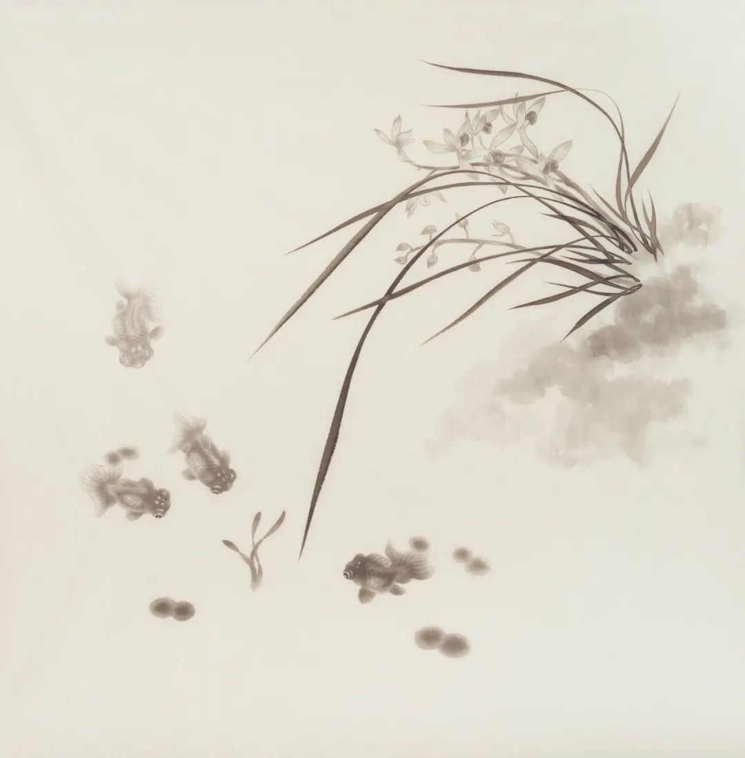 水墨兰花画法手把手教会你想学吗,水墨画兰花入门画法大全简单