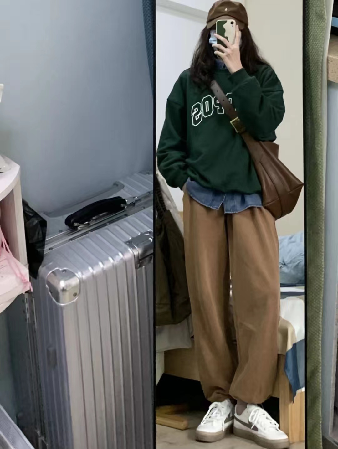 卫衣叠穿内搭加绒打底衫女秋冬,卫衣叠穿搭配秋冬